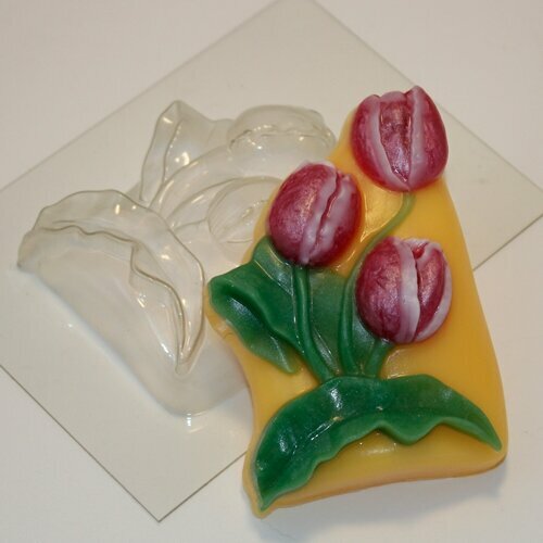 Тюльпаны ED - форма для мыла пластиковая