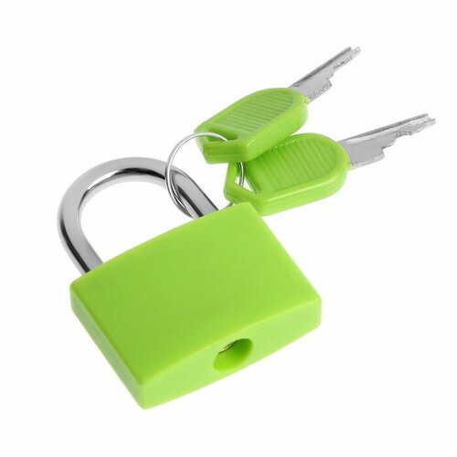 Замок навесной для чемодана средний 30х42 мм зеленый 465₽