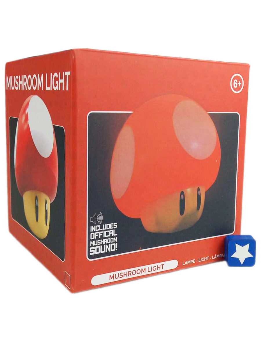 Светильник ночник Марио гриб жизни зеленый Mario usb звук 12 см - фотография № 8