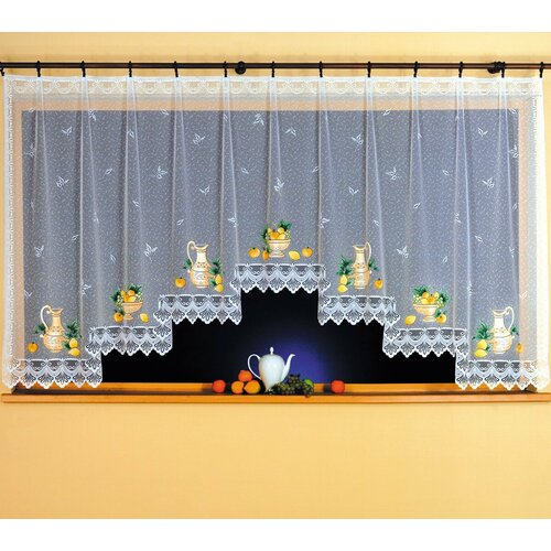 Тюль короткий на шторной ленте Balbina