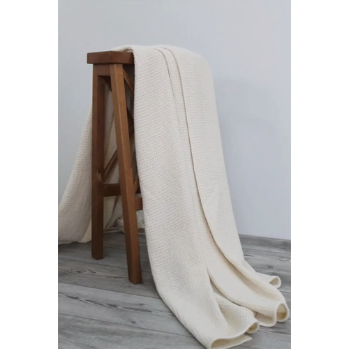 Klippan SAULE Покрывало хлопковое (150х210 см), белый