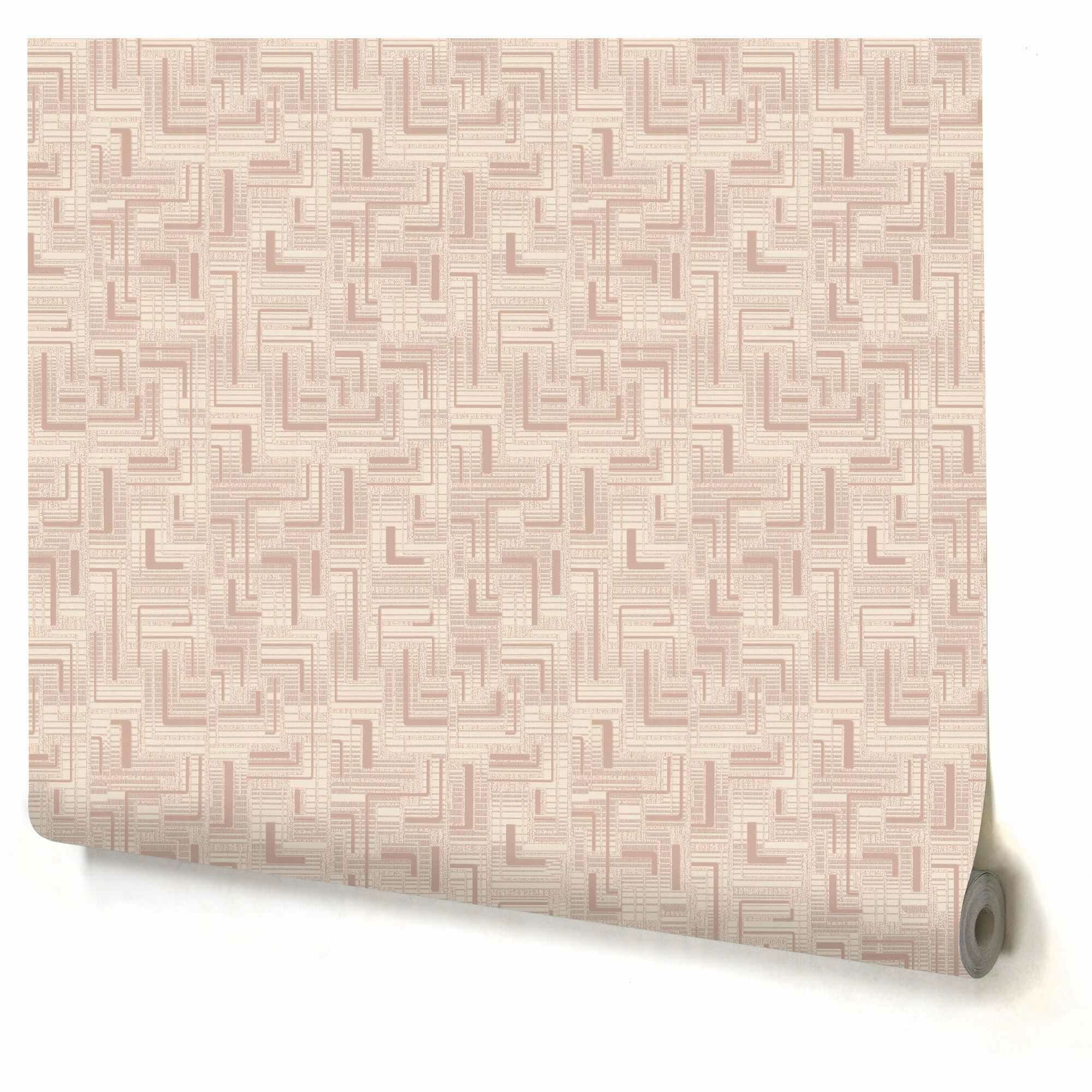 Обои виниловые Home Color Labirint бежевые 0 53 м 182 21