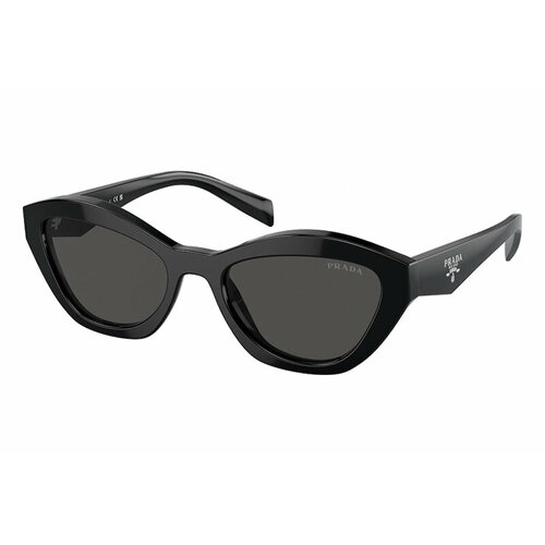 черные солнцезащитные очки на ладони palm angels цвет black dark gray Солнцезащитные очки Prada, серый