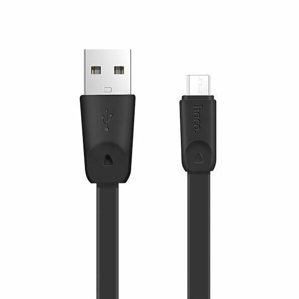 Плоский кабель Micro USB X9 Rapid Charging Cable Micro, черный