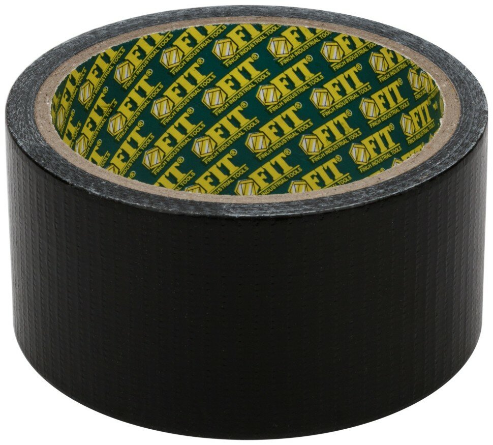 FIT Лента клейкая универсальная армированная "Ductape", черная, 48 мм х 10 м ( 11764 )