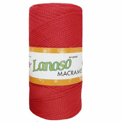 Пряжа (шнур) для макраме Lanoso Macrame PP (Ланосо макраме пп), 2-3 мм, 100% полипропилен, цвет 938