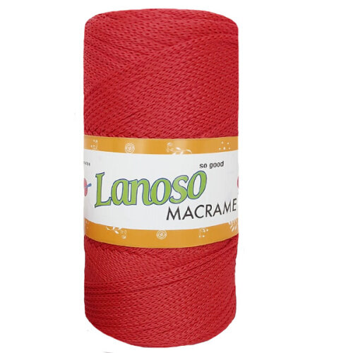 Пряжа (шнур) для макраме Lanoso Macrame PP (Ланосо макраме пп) 2-3 мм 100% полипропилен цвет 956