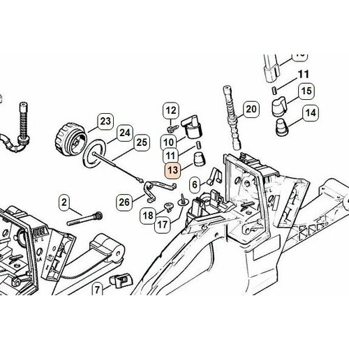 Фильтр компенсаторного канала на STIHL MS-026-880 (для старой модели) арт. 11223581800 STIHL