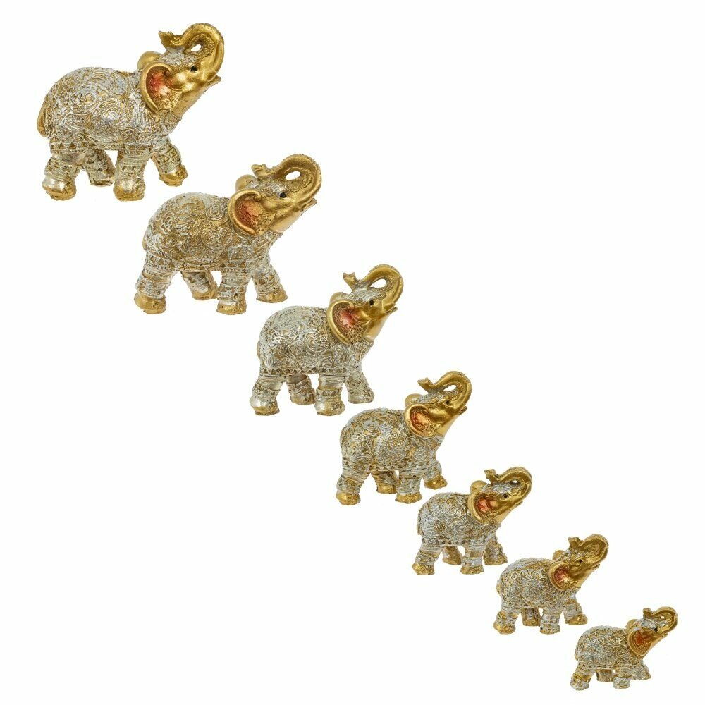 фото Фигурка декоративная ALAT Home "Слон" / пластик, 9х4х8см