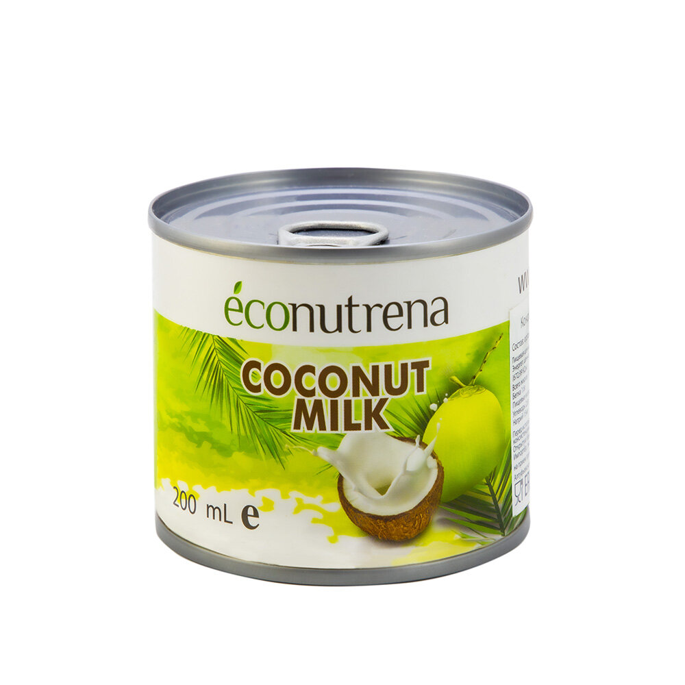 Молоко "Кокосовое", органическое Econutrena 200 мл