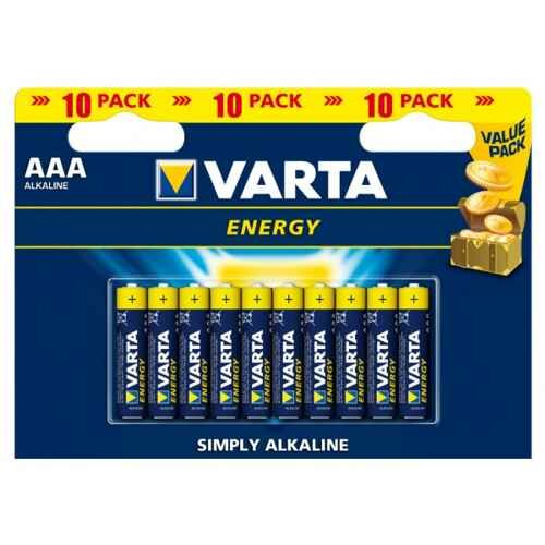Батарейка Varta ENERGY LR03 AAA BL10 Alkaline 1.5V (4103) (10/200) Varta ENERGY LR03 AAA (04103229491) - фото №16