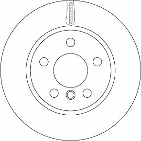 Тормозной диск TRW DF6799 вентилируемый передний мост