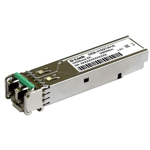 Трансивер D-Link 315GT/A1A, 1-port mini-GBIC ZX Single-mode Fiber Transceiver (80km, 3.3V) (315GT/A1A) htb 3100 1 pair optical fiber media converter fiber transceiver single fiber converter 25km sc 10 100m single mode single fiber