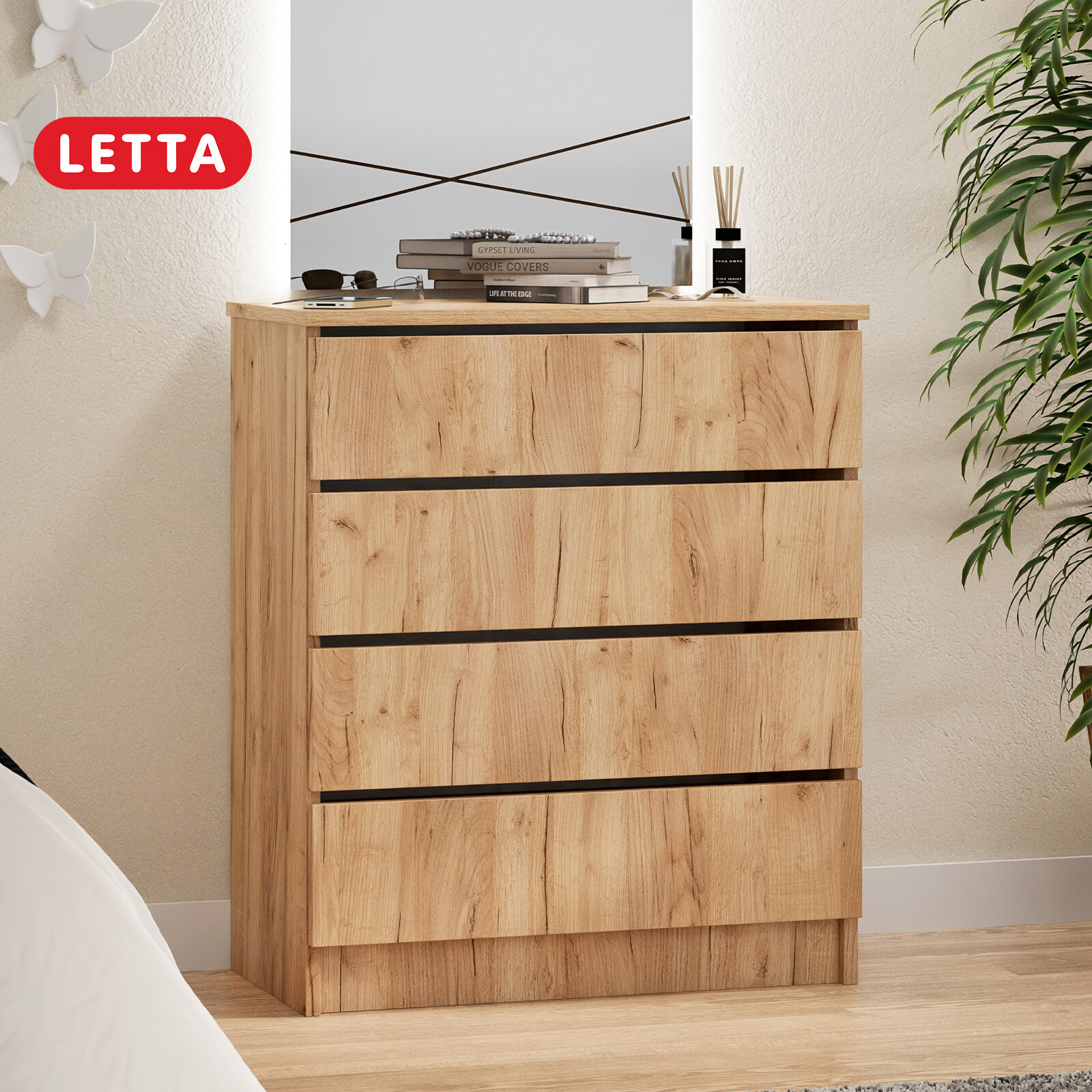 фото Комод Индиго (620х790х330) Крафт Золотой