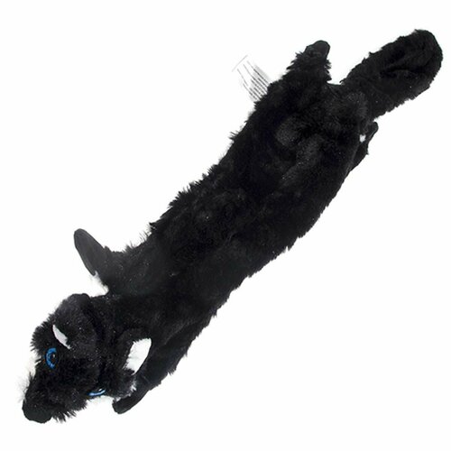 Игрушка для собак Чистый котик - Волк, плюш, 60см, черный, 1 шт. игрушка для собак чистый котик волк плюш 60см черный 1 шт