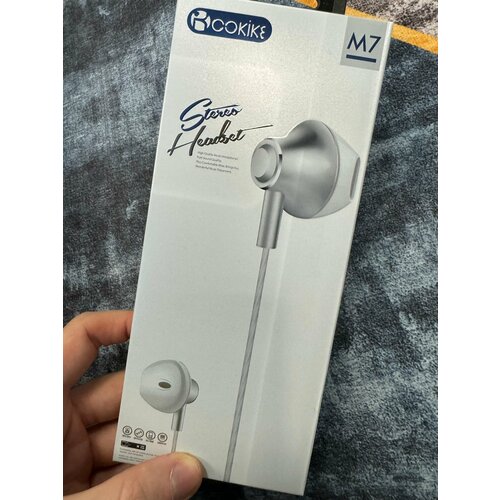 Проводные наушники капельки с микрофоном Cokike M7 116 Дцб 130см 32 Ом разъем 35мм для старых телефонов магнитолы радио MP3-плеера VR-оч 588₽