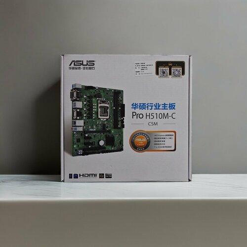 Материнская плата Asus Pro H510M-C/CS материнская плата asus pro h510m c csm socket1200 intel h510 matx