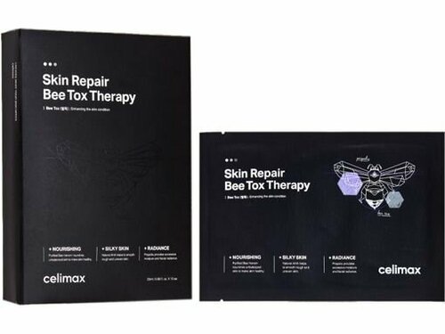 Набор тканевых масок с пчелиным ядом Celimax Skin Repair Bee Tox Therapy Mask