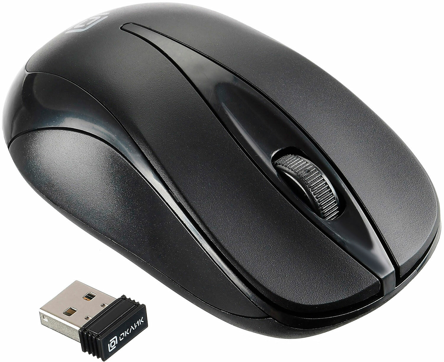 Мышь ОКЛИК , оптическая, беспроводная, USB, черный - фото №19