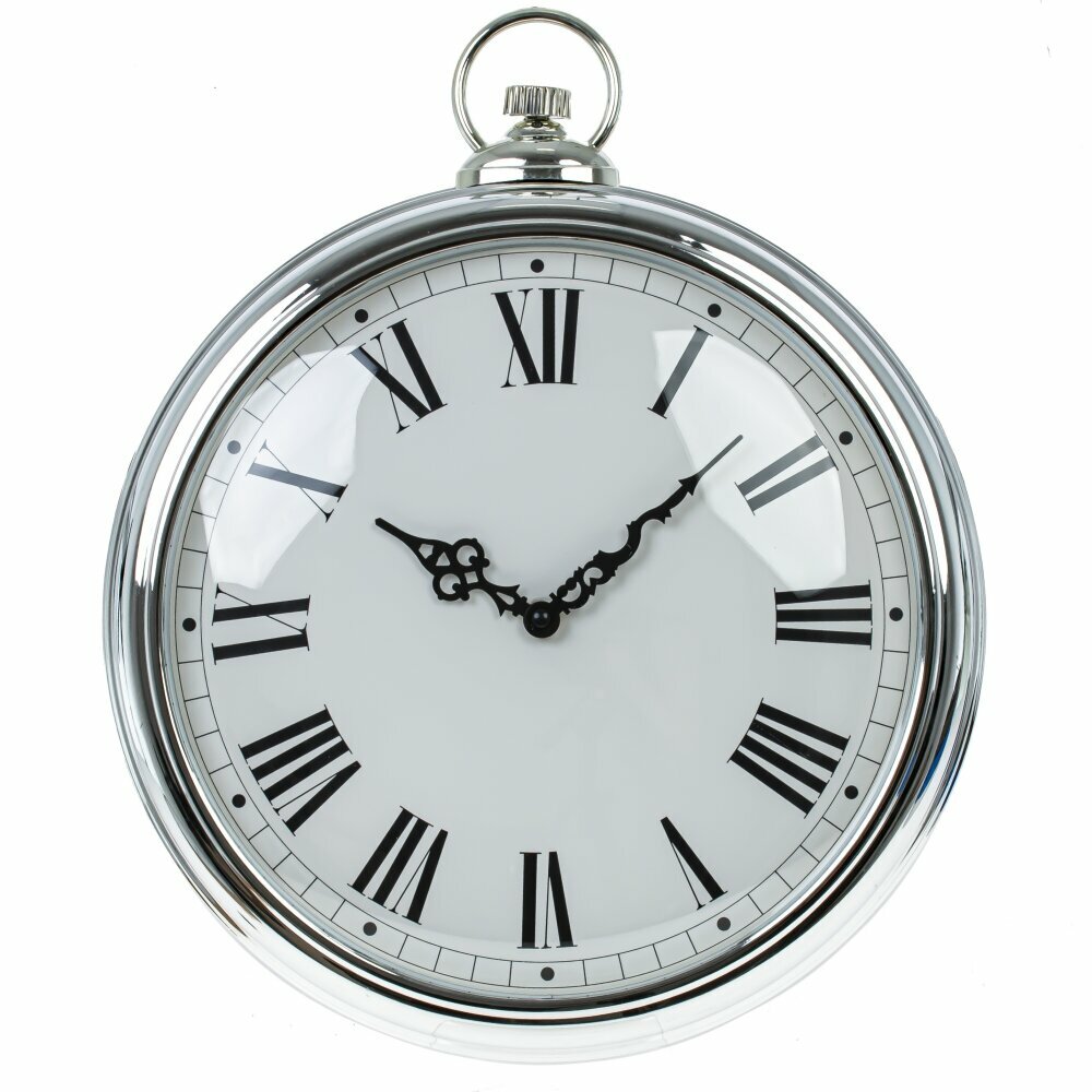 Часы настенные Casaentera CE02-795422 серебро 350х40х420h