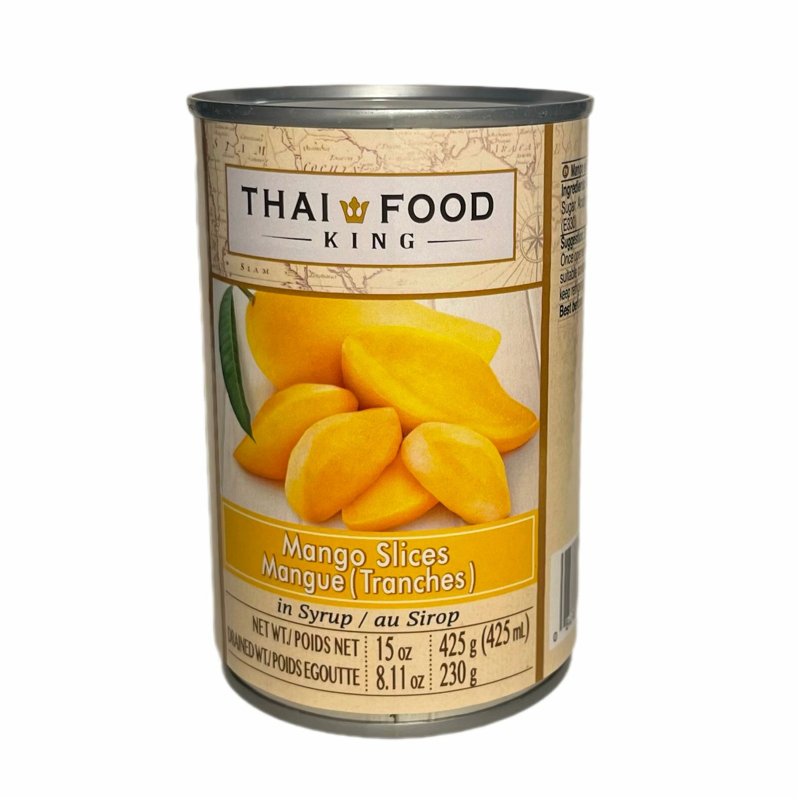 MANGO SLICES in syrup, Thai Food King (ломтики манго в сиропе, Тай Фуд Кинг), 425 г.