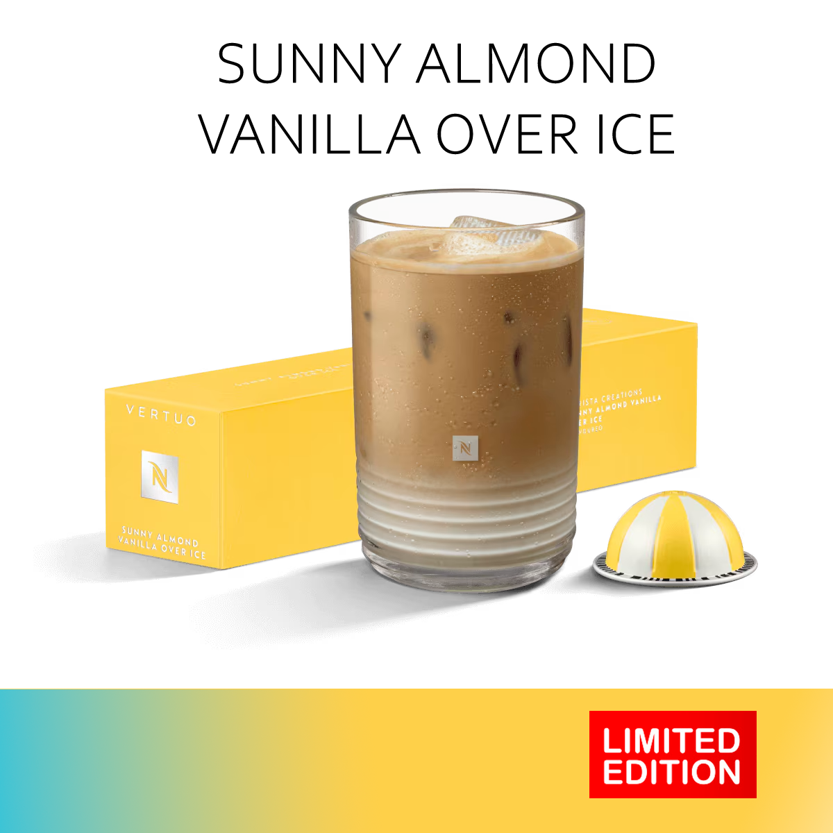 Кофе Nespresso Vertuo SUNNY ALMOND VANILLA в капсулах, 10 шт. (объём 80 мл.)