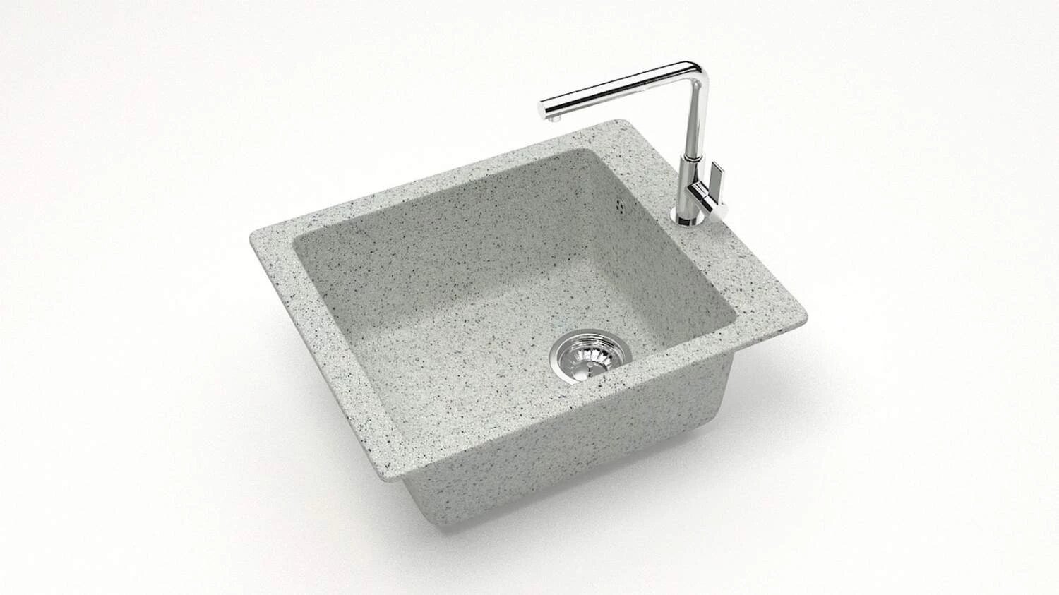 Кухонная мойка ZETT lab. T008 T008Q007, хлопок - фото №1