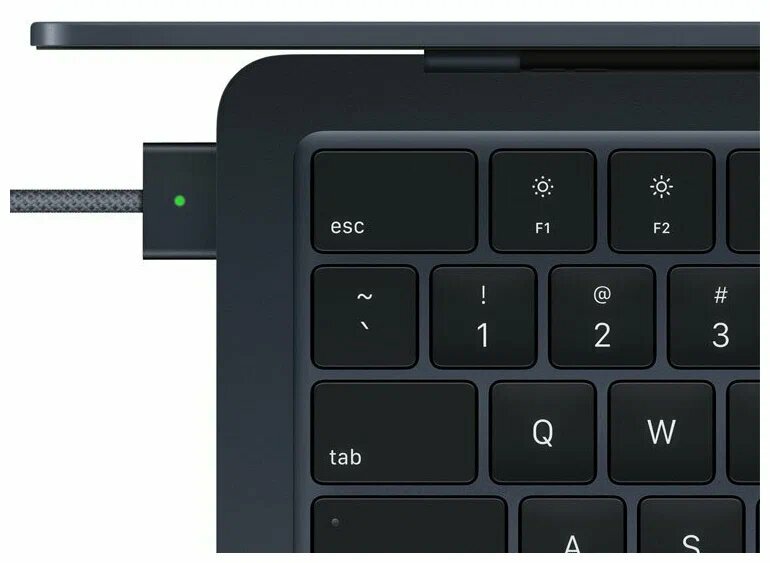 Обзор: Apple MacBook Air 13 2022 M2 RAM 8ГБ, SSD 256ГБ, macOS, Midnight, Темная ночь (MLY33), русская клавиатура (гравировка)