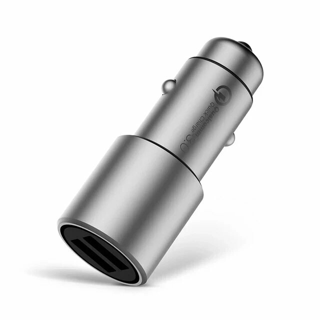Оригинальное автомобильное зарядное устройство Xiaomi 5 В/2,4 А 9 В/2 а 12 В/1,5 А, зарядное устройство с двумя USB-портами QC3.0, быстрая зарядка для iPhone, Xiaomi, iPad, Samsung