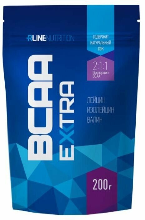Аминокислоты RLine BCAA Extra, 200 г, вкус: черная смородина