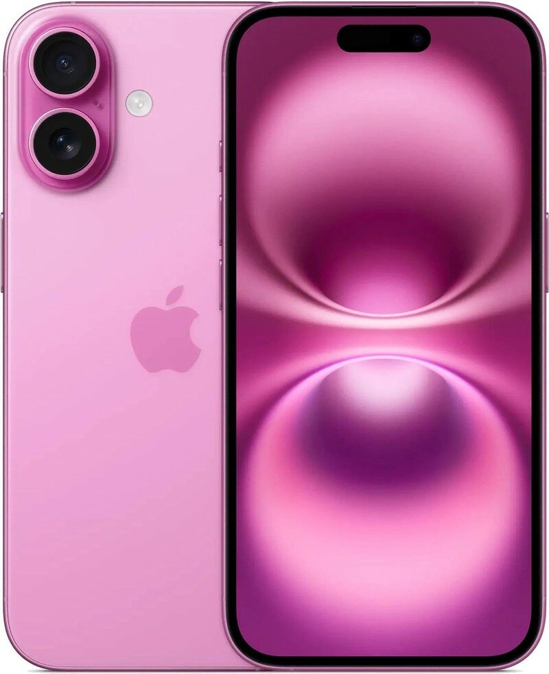 Смартфон Apple iPhone 16 128Gb, A3287, розовый