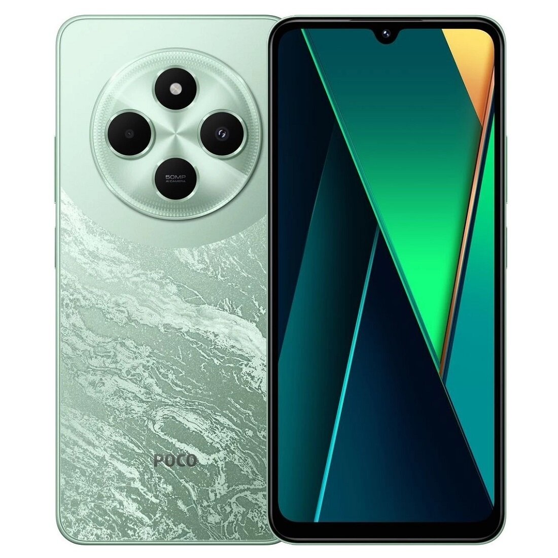 Смартфон Xiaomi Poco C75 6/128Gb NFC зеленый RU