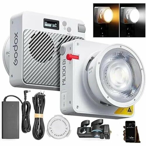 Godox ML100Bi Двухцветные светодиодные видеолампы 120W Application Control Портативные лампы для наружной съемки 2017900₽
