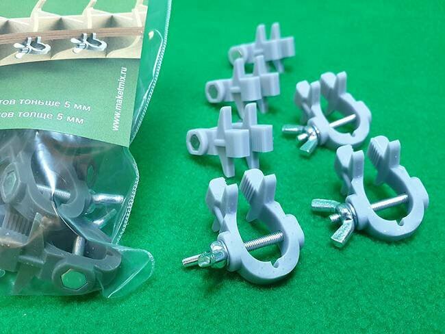 Зажимы СВ Модель на шпангоуты толще 5 мм, 6 шт