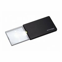 Лупа дифракционная асферическая выдвижная с подсветкой Eschenbach easyPOCKET, 50 х 45 мм, 3.0х, 8.0 дптр, цвет футляра - черный