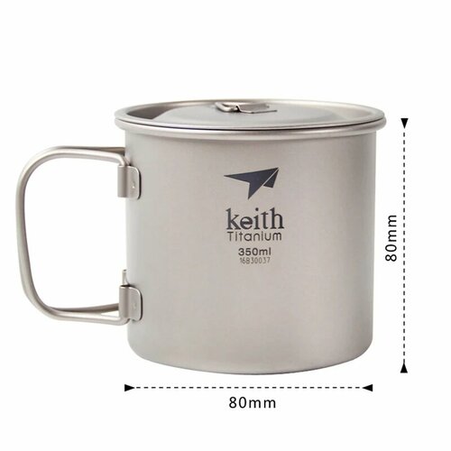 Титановая кружка Keith Ti3240 350 мл, 350ml