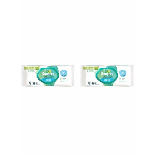 фото Pampers салфетки harmonie aqua дет n48 2 шт