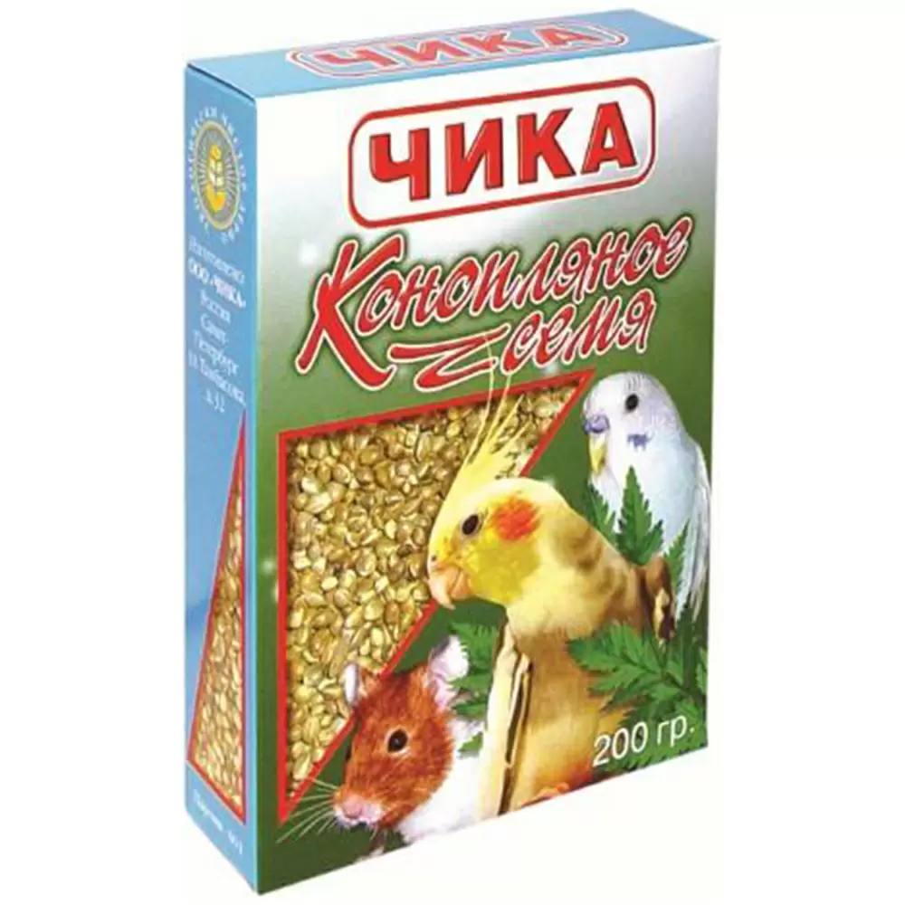 Корм чика конопляное семя для птиц (200 г)