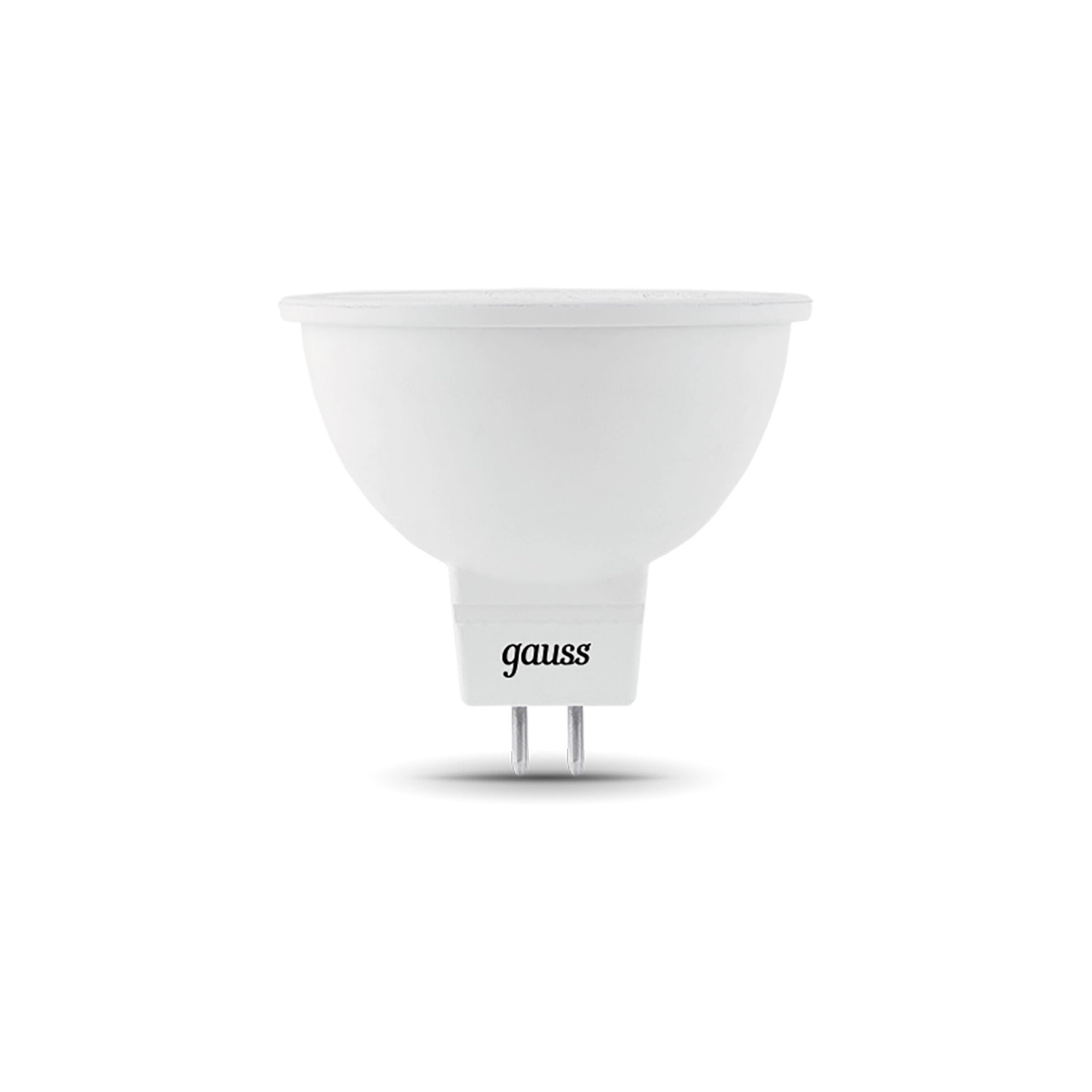 Лампа светодиодная Gauss Black 5Вт цоколь GU5.3 белый нейтральный 4100К (10шт) (101505205)