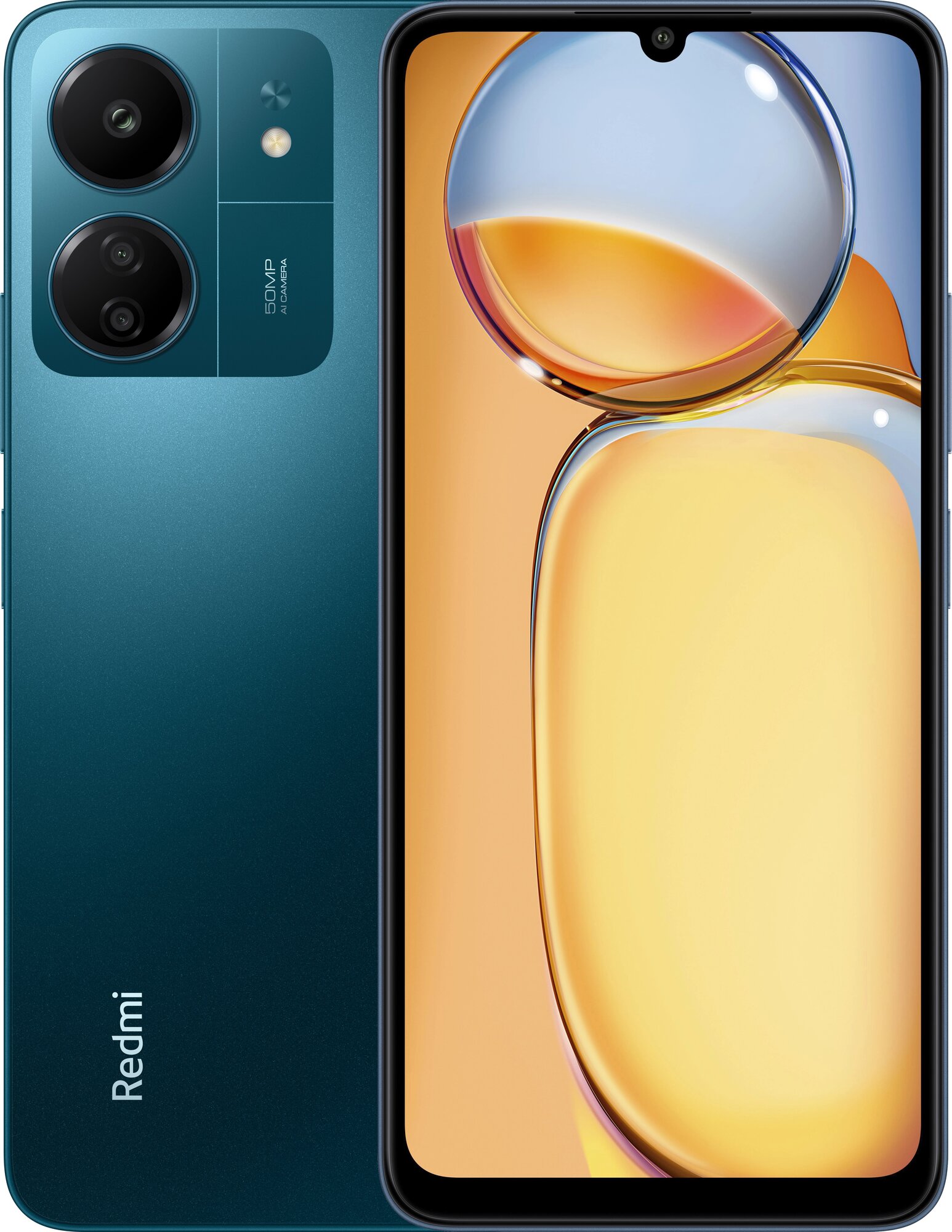 Смартфон Xiaomi Redmi 13C 4/128 ГБ RU, Dual nano SIM, темно-синий