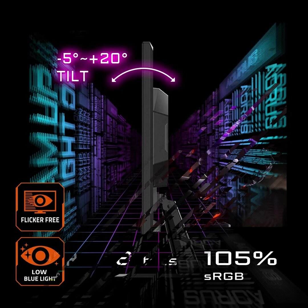 Монитор Gigabyte GS27F черный, диагональ экрана 27", разрешение 1920x1080, время отклика 1 мс, частота обновления 165 Гц — фото 1