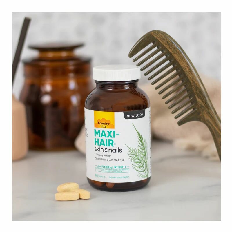 Country life Maxi-Hair добавка для волос кожи и ногтей 90 таблеток