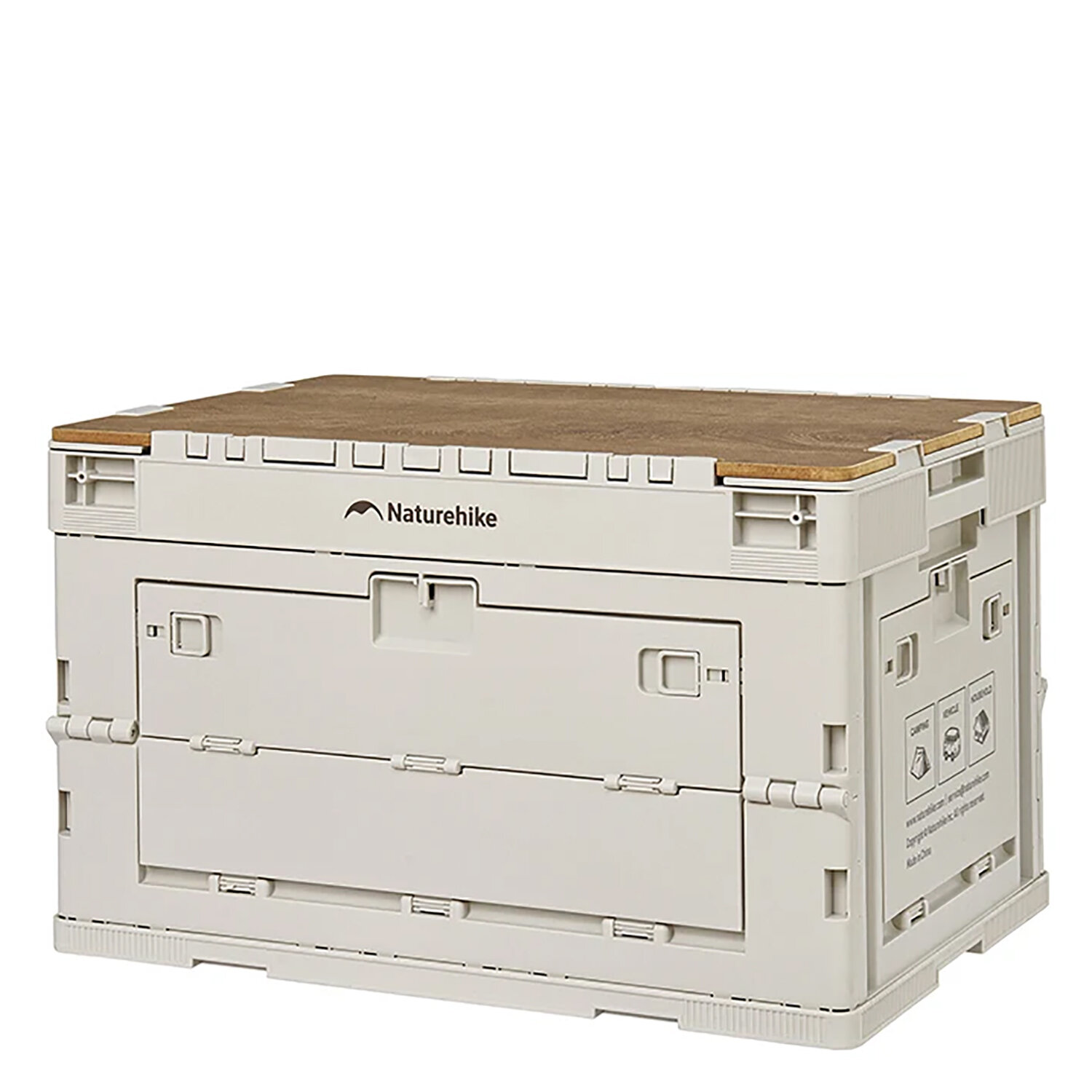 Ящик складной Naturehike Ling Yue L Folding Storage Box 52L Light Beige/Gray