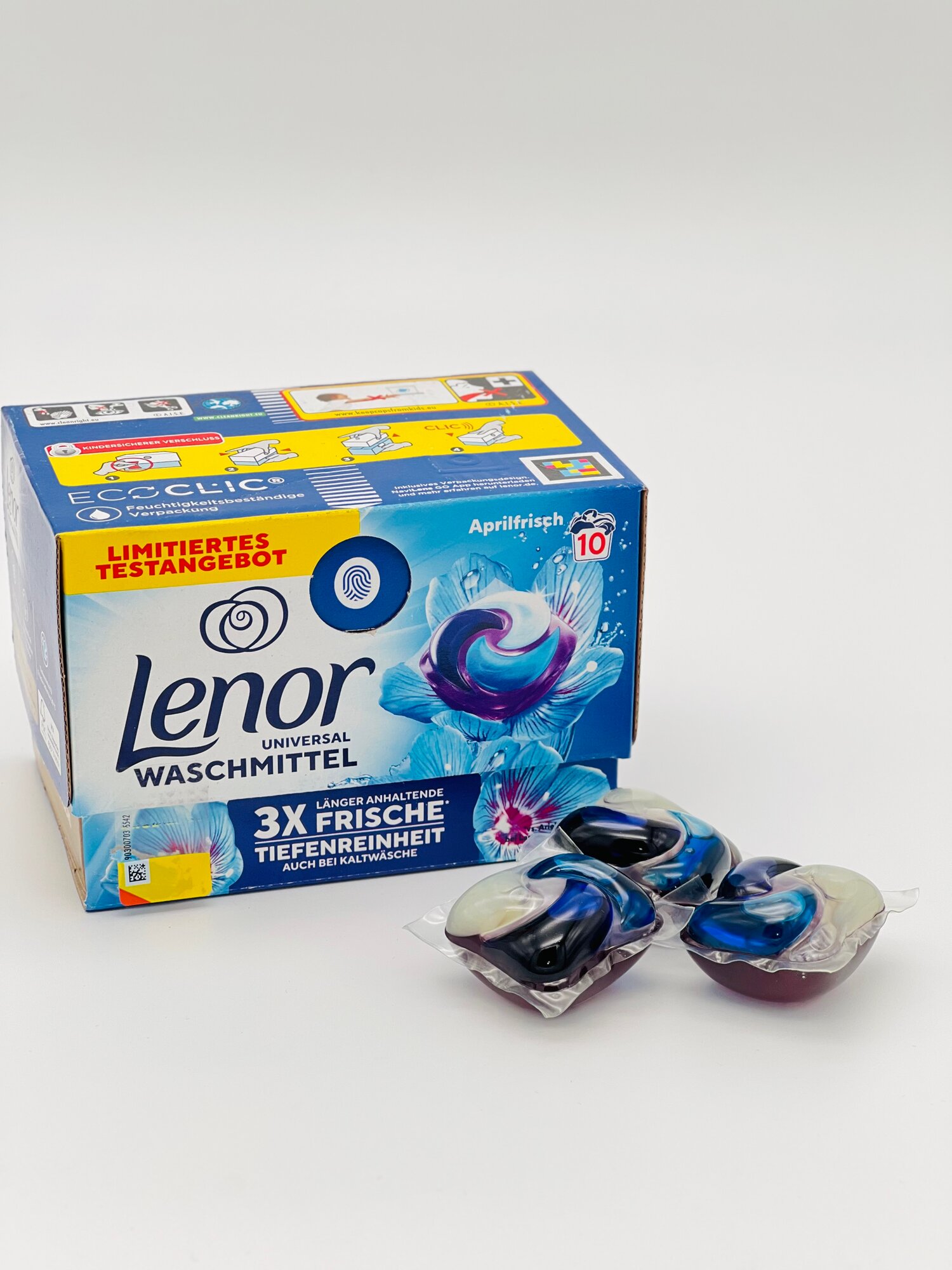 Капсулы для стирки Lenor UNIVERSAL WASCHMITTEL, 10 шт. по 20.1 г, Европа — фото 1