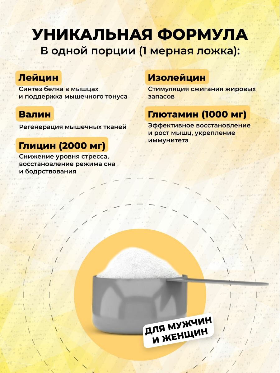 STEELPOWER BCAA 2:1:1 с глютамином и глицином, BCAA RECOVERY, 4000 мг, 250 гр, Лимонный чай со льдом — фото 1