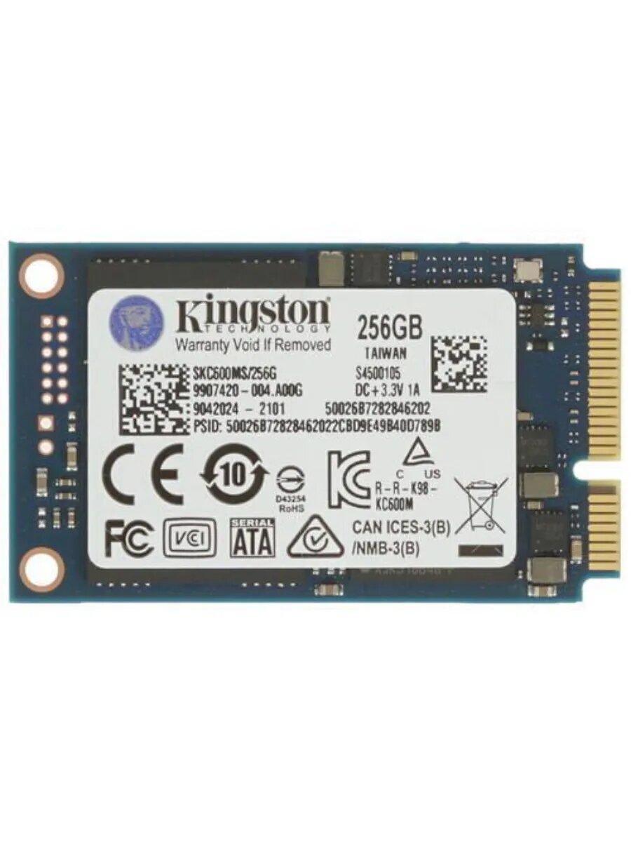 256 ГБ mSATA SSD накопитель KC600 SKC600MS/256G