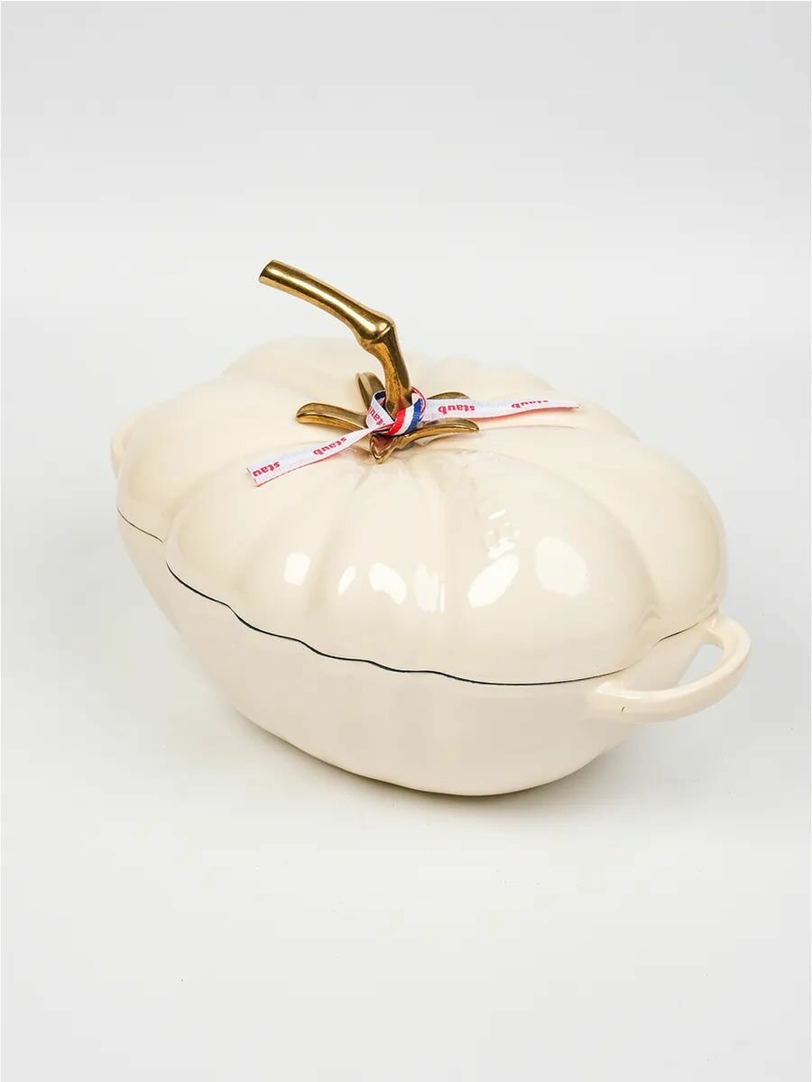 Кокот Staub Помидор, чугун, 25см, 2.9л, антипригарный, бежевый