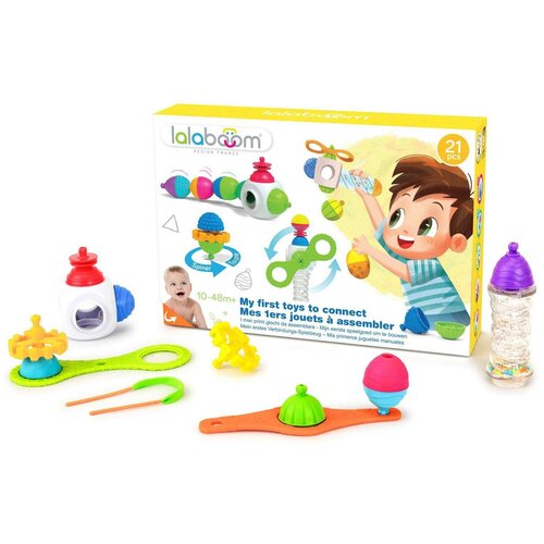 Развивающая игрушка Lalaboom Подарочный набор Большой набор аксессуаров, 21 предмет BL600