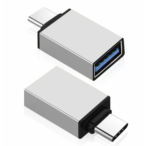 Адаптер OTG / Адаптер-переходник с Type-C (папа/выход) на USB 3.0 (мама/вход) , для мобильных устройств, планшетов, смартфонов и компьютеров