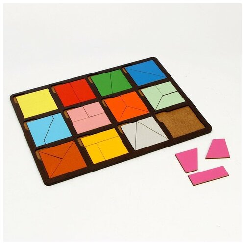Развивающая доска «Сложи квадрат» 1 уровень сложности развивающая доска сложи квадрат 1 уровень сложности нескучные игры